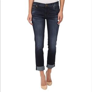 Kut from the Kloth Jeans Catherine Boyfriend Mid Rise Dark Wash Size 6